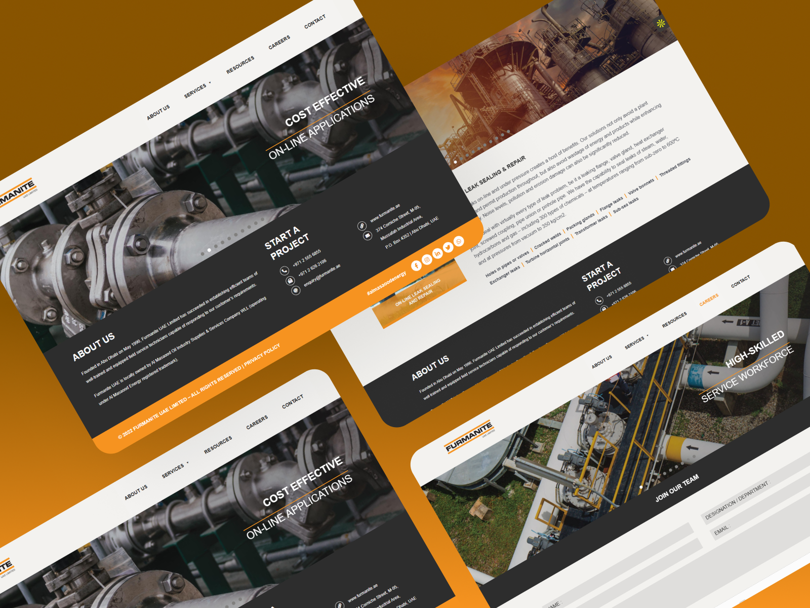 Furmanite — Industrial Engineering Services Website UI project preview